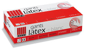 Chr Gants Latex Blc 6/7 X100